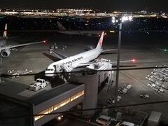 飛行機を見るとテンションが上がりますね。夜の写真がうまく撮れなくて残念です。