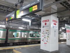 「仙台駅 東北本線上り始発に乗ります。」6:00通過。