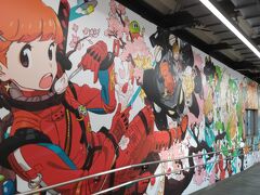東所沢駅の壁画　2020年に東所沢駅はリニューアルされたそうです。