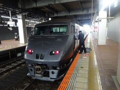 これから乗る電車。
九州新幹線部分開通時には「リレーつばめ」としても使われていた「リレーかもめ」号。