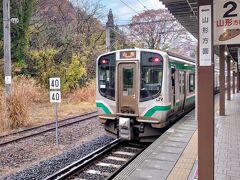 山寺駅に定刻どおり到着しました(^^)