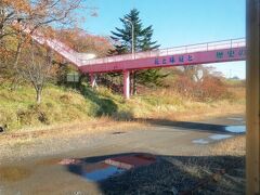 牡蠣が名物の厚岸駅です。ピンクのこ線橋が印象的でして、こ線橋を渡ると道の駅へ行くこともできます。