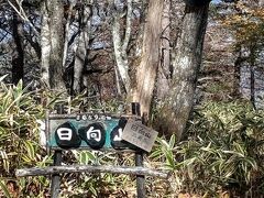 ◆「日向山の三角点」(山頂 1660m)に到着！　
　※12:10着(写真撮影5分)/1215発
