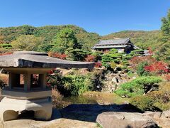 庭園全体で25,000坪もあるそうです!　青空をバックに素晴らしい日本庭園を撮影出来たので、来て良かった!