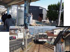 笹谷駅
上り電車と行き違い