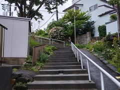 室蘭旧駅舎の近くにあった日本一の坂