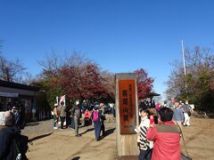 高尾山　山頂到着（１２：４３）

人出は多いが例年並みか。
駅から2時間。