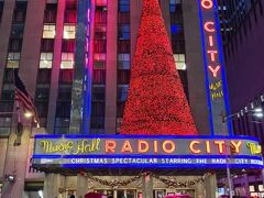 ロックフェラーセンターのクリスマスツリーに向かいながら、街のイルミネーションを鑑賞。
ラジオシティ・ミュージックホールの電飾は存在感がありました。