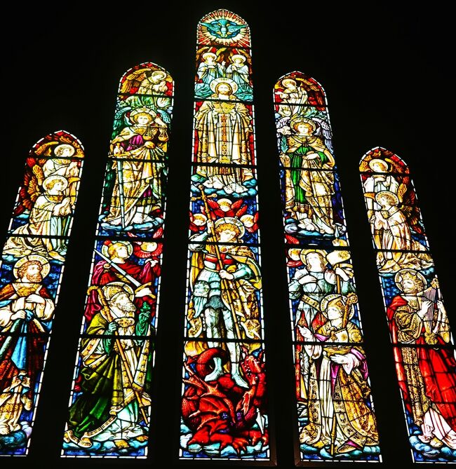 ステンドグラス　ガス燈のある街並み 東京ガス：GAS MUSEUM ガスミュージアム ／ ガス灯を探しに行