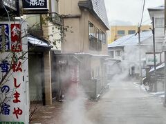 新左衛門の湯で、温泉が気持ち良すぎて、長居してしまいました。蔵王の温泉街を散策してみました。