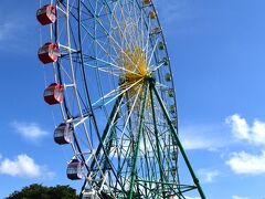 ひたち海浜公園は10時30分頃に到着し青空に観覧車が映えていました。