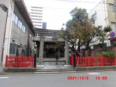 次は、綱敷天満宮です。綱敷天満宮は、メトロの中洲川端駅と呉服町駅の間くらいにあったこじんまりした神社で、菅公聖蹟二十五拝の1つです。