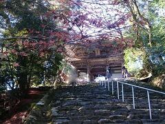 高山寺からちょっと歩いて神護寺へ
長い石段を登ります。結構しんどい…