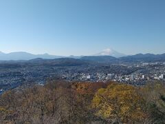 富士山と箱根山　素晴らしい眺望でした。