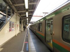 高崎駅に出てきました。京浜東北線に乗ります。15両編成をしているので驚きました。これで大船まで行くそうです。