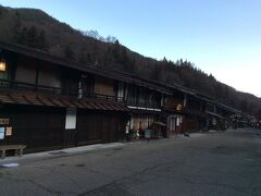 奈良井宿　早朝の撮影。