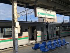 原の町駅で乗換え、電車は折り返し仙台行き