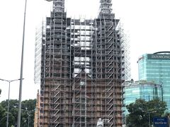 大聖堂のタワー部は工事中でした