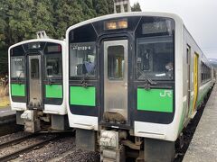 9:10　会津宮下で列車交換。