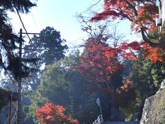 太平山神社の手前に数台の駐車場と公衆トイレがあり車を駐車して神社まで歩きました。右手の高台に茶屋があり紅葉が綺麗でした。