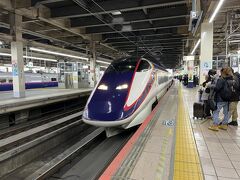 東北新幹線で、大宮から出発です！
今回の旅行は、仙台・松島1泊2日牛タン・ずんだ・海鮮食べまくりの旅です。