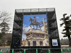 仙台城跡
伊達政宗の騎馬像がは改修中で見られませんでした…この度のメインだったのに…残念！