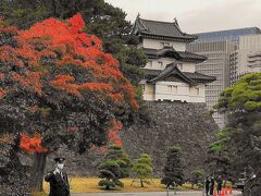 富士見櫓と紅葉。