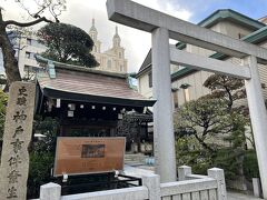 幕末に神戸事件の舞台になったという三宮神社。