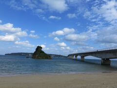 次は古宇利島へ。天気がいいです。