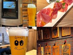 駅からHOTELに続く小西さくら通り沿いにある“MEAT×PIZZA YAMATO Craft Beer Table”でランチを。
土曜日ということもあり14：00になっても満席状態だったけど、料理提供が早いので混雑も気にならなかったし、オリジナルロゴグラスが可愛い。