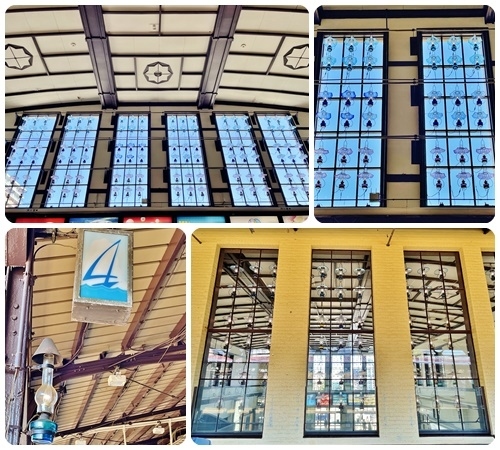 趣あるランプ型の明かり、コンコースやエントランスにそれぞれ108個のランプがあるとのこと、今度は明かりが灯ったところを見てみたいです。