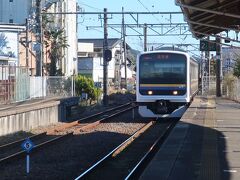 12:39発 千葉行に乗って移動します

電車は1時間に1本なので､乗り遅れると次の電車は1時間後
乗り遅れると大変なので､昼食もとれず・・・