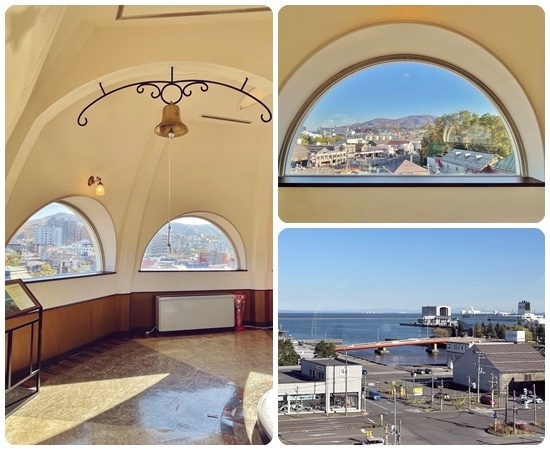 お天気が良いので小窓からは中心部や小樽港まで見下ろせました(^^♪