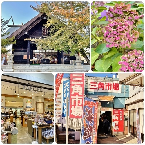 小樽駅に戻って周辺散策やお買物後、