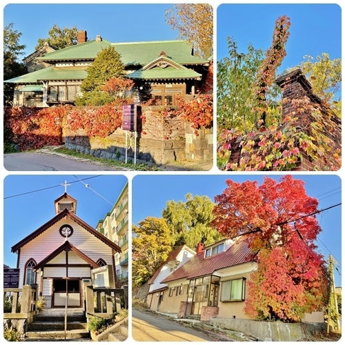 小樽聖公堂や旧寿原邱を通り過ぎた先にある細い階段を上ると、