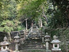 対馬藩主宗家の菩提寺・万松院。この階段を上りきると、静寂の中に巨大なお墓がずらりと並びます。日本の三大墓地にも数えられているそう。