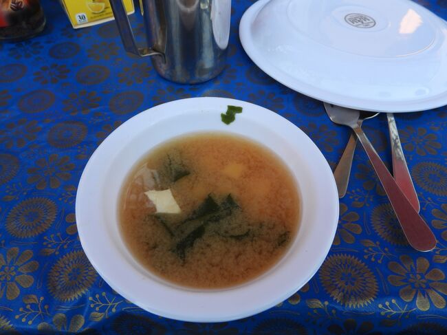 ７時１６分　朝食