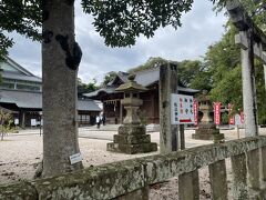 お城にたどり着く途中で松江神社にお参り。