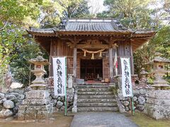 下田から松崎に戻る途中、三聖苑でトイレ休憩

ここにも神社あったのか知らなかった