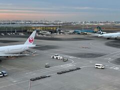 30分ほどのお散歩で第3ターミナルに到着。ホテルから空港までずっと歩道があって、歩いて空港に行くときありがちな車道しかない道や渡れない交差点などはありませんでした。
展望デッキでしばらく飛行機を見る。