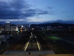 清水駅。
富士山はどこかなあ。