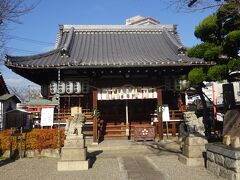 桜井神社（拝殿）明治１５年、旧藩士達により建立された神社で松平信定が主祭神です。）