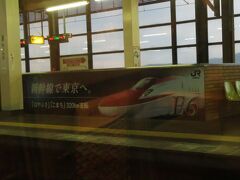 2022.10.24　東京ゆき特急はやぶさ１０２号車内
ここは北上かな？東京へは「八甲田」や「十和田」もアリだとは思うのだが、新幹線以外の選択肢は徹底的に排除されている。