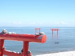 大魚神社の海中鳥居