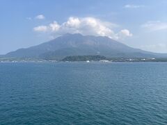 どーんと目の前に見える桜島。
