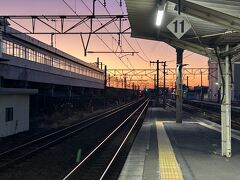 もう太陽も沈んじゃいました。
この日はとてもよいお天気で、美しい夕焼け☆