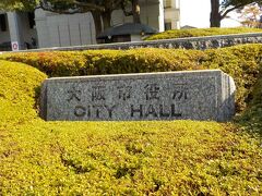 大阪のシンボル大阪市役所。夜はライトアップしていました。その旅行記もお楽しみに。