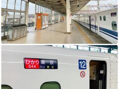 米原駅からは新幹線でびゅーんと移動します!

ひかり644号で、品川駅まで参ります。