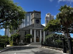 カワイアハオ教会へ。この教会はハワイ島のモクアイカウア教会に次いで作られた、オアフ最古の教会。