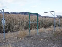 本中小屋駅。駅舎はなくなっていました。